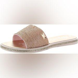 Juicy Couture Pink Yippy Beaded Sandals